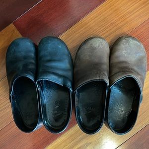 Dansko - TWO PAIRS - Size 42 One Brown/One Black